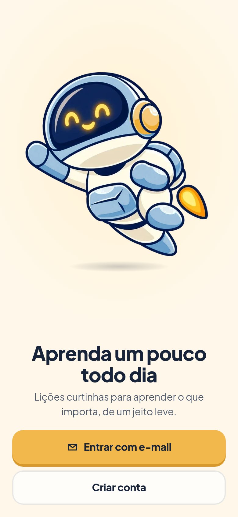 Lumio — tela inicial no celular